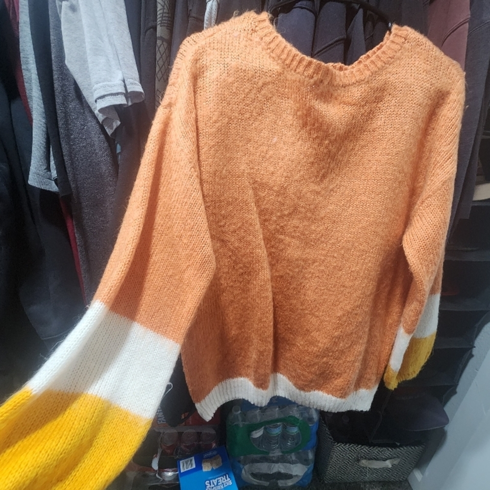 Cozy Orange and Yellow Women's Sweater